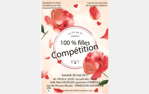 Samedi 20/05/2017 : Compétition 100 % filles