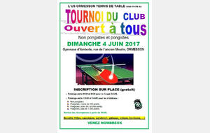 Dimanche 4 juin 2017 : Tournoi du club 