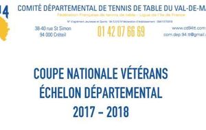 Coupe Nationale des vétérans dimanche 5/11/17