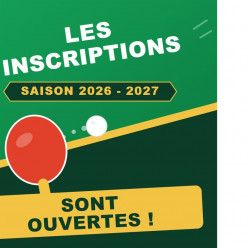 Les inscriptions 2026-2027 sont ouvertes